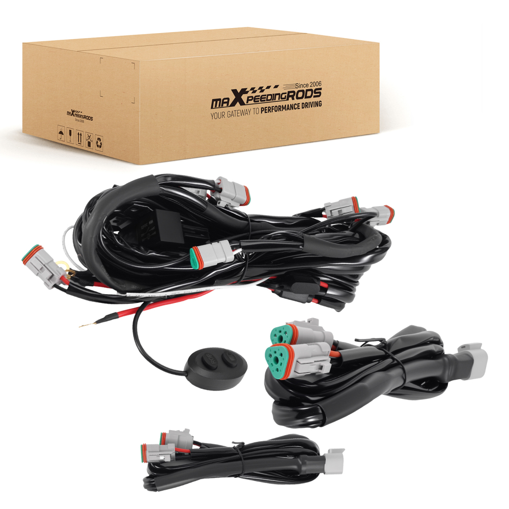 Wiring Harness Switch For maXpeedingrods RGB LED Light 6-Way 30A Touch Control