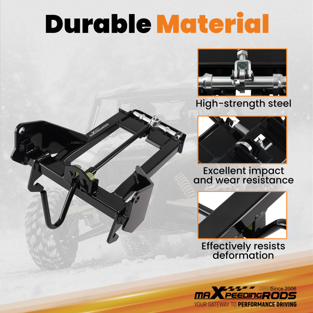 ATV Plow Mount compatible for Polaris Sportsman 570 6X6 Big Boss 2017-2020 Powder