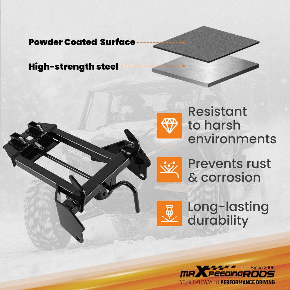 ATV Plow Mount compatible for Polaris Sportsman 570 6X6 Big Boss 2017-2020 Powder