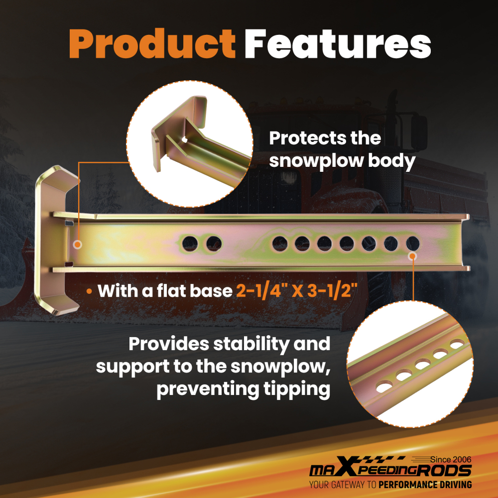 Boss Kickstand for RT3 Straight Blade Snow Plow STB03220 Steel Zinc Plated