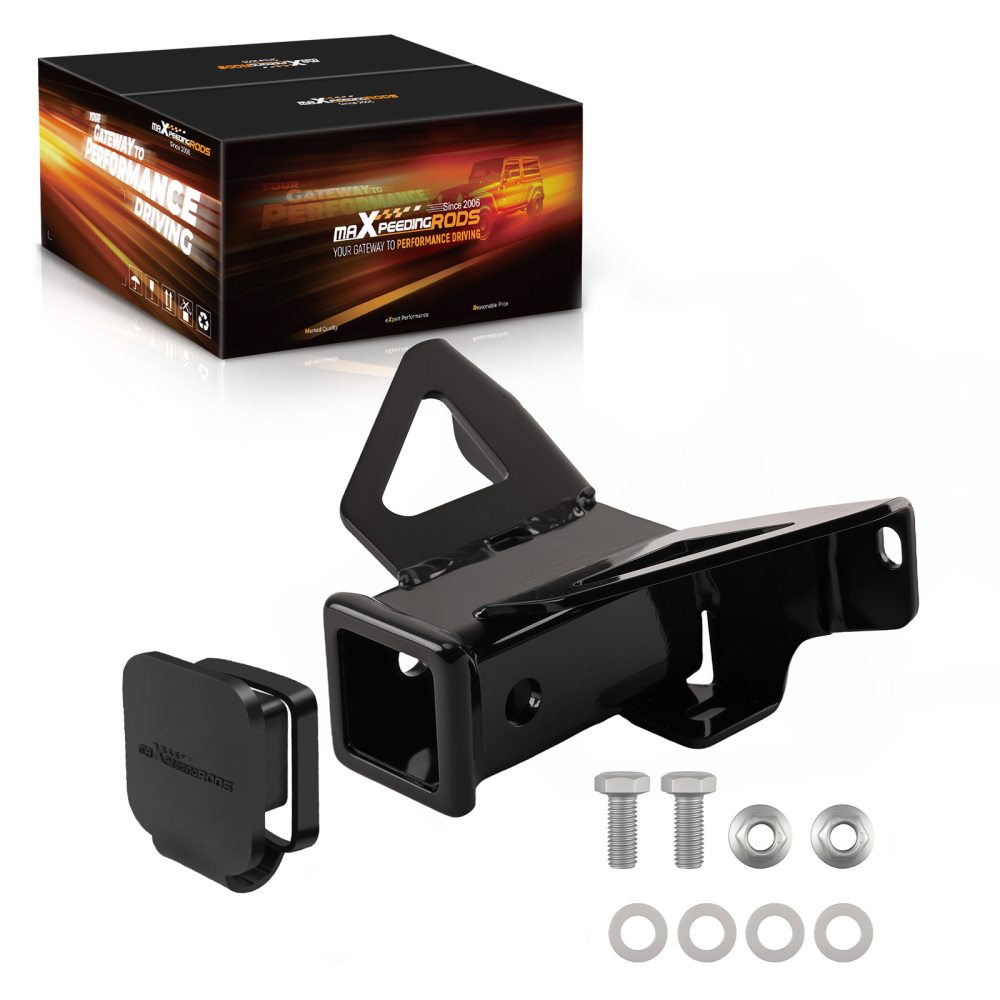 2 Hitch Receiver Rear compatible for Polaris Sportsman 450 H.O. 570 2016-2025 Black
