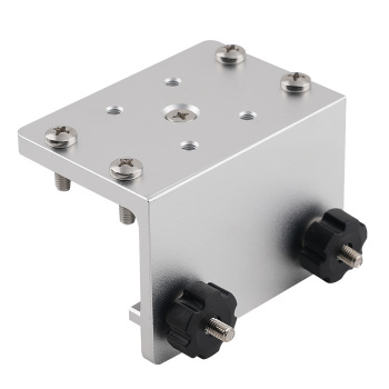 90-Degree Aluminum Boat Gunnel Mount for Track System Silver Corrosion Resist