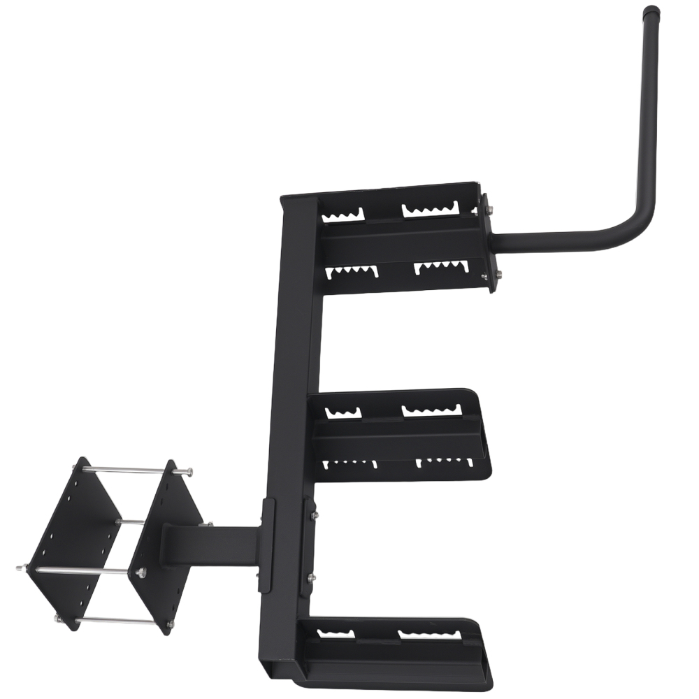 3-Step Boarding Step Mount for Universal Boat Trailer Steel Black Coated