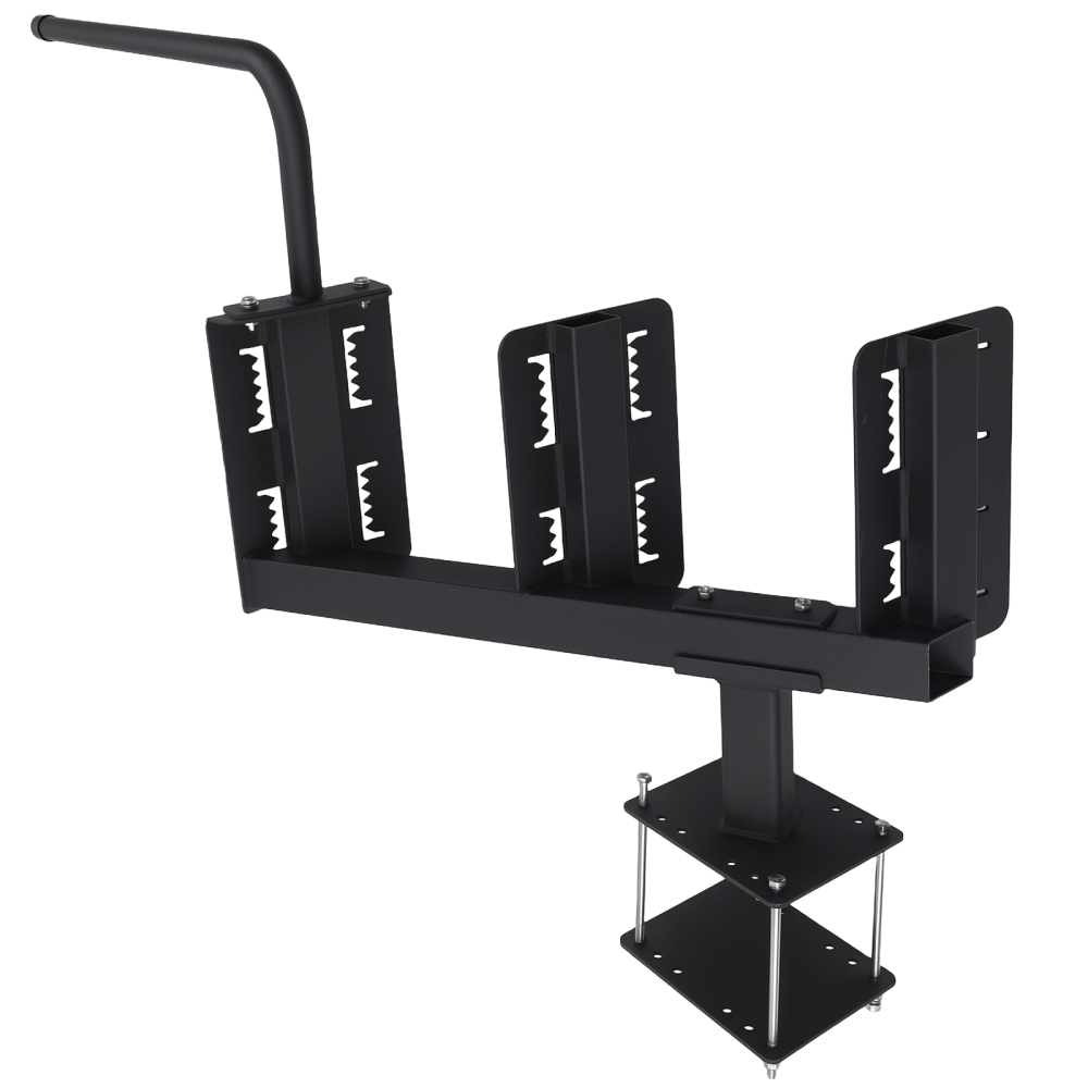 3-Step Boarding Step Mount for Universal Boat Trailer Steel Black Coated