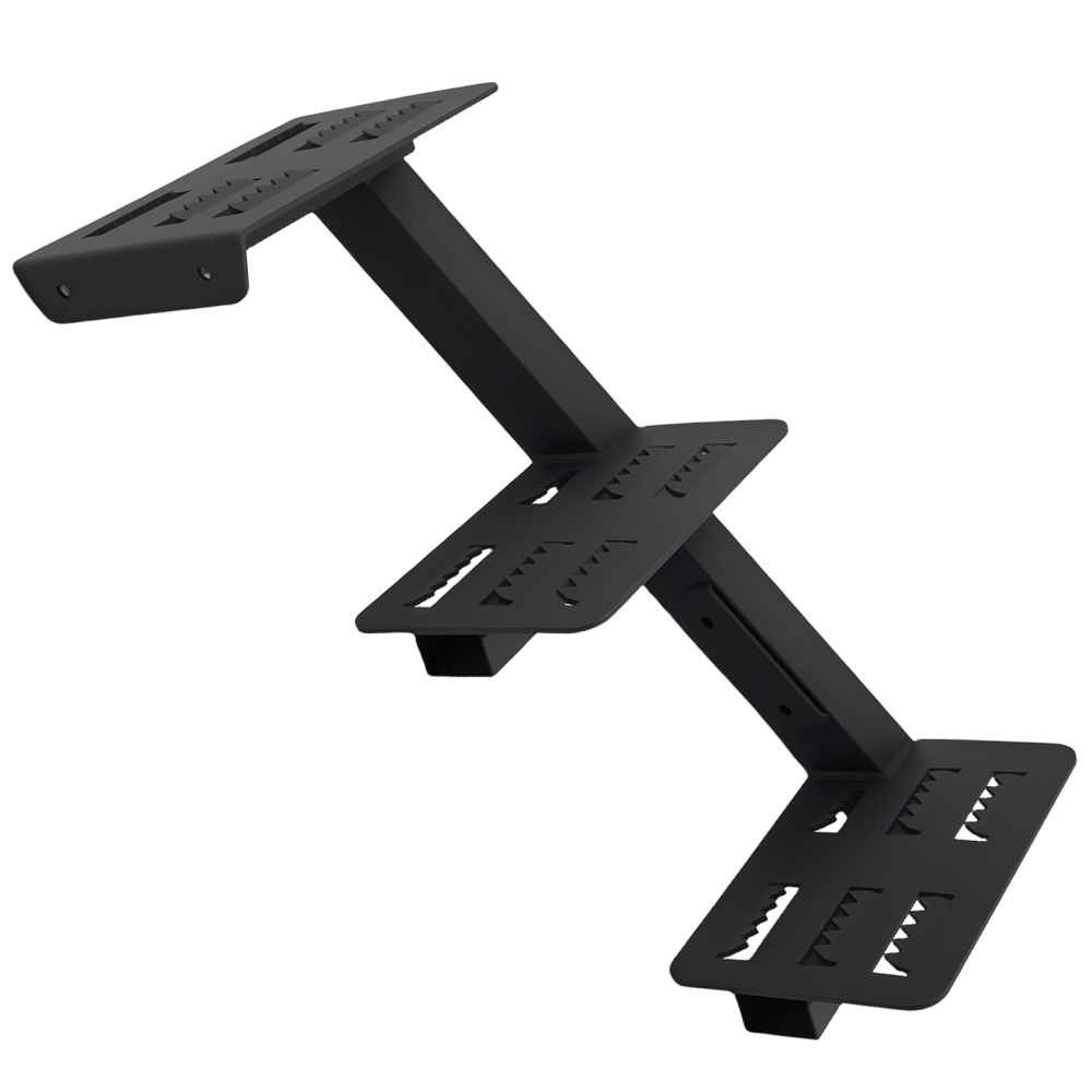 3-Step Boarding Step Mount for Universal Boat Trailer Steel Black Coated