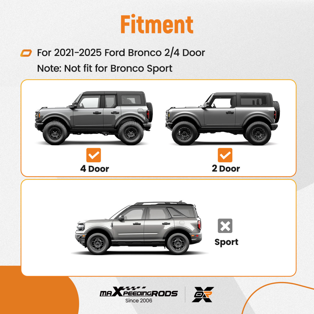 Camping Folding Tailgate compatible for Ford Bronco 2021-2025 Table Rear Panel Black Rack
