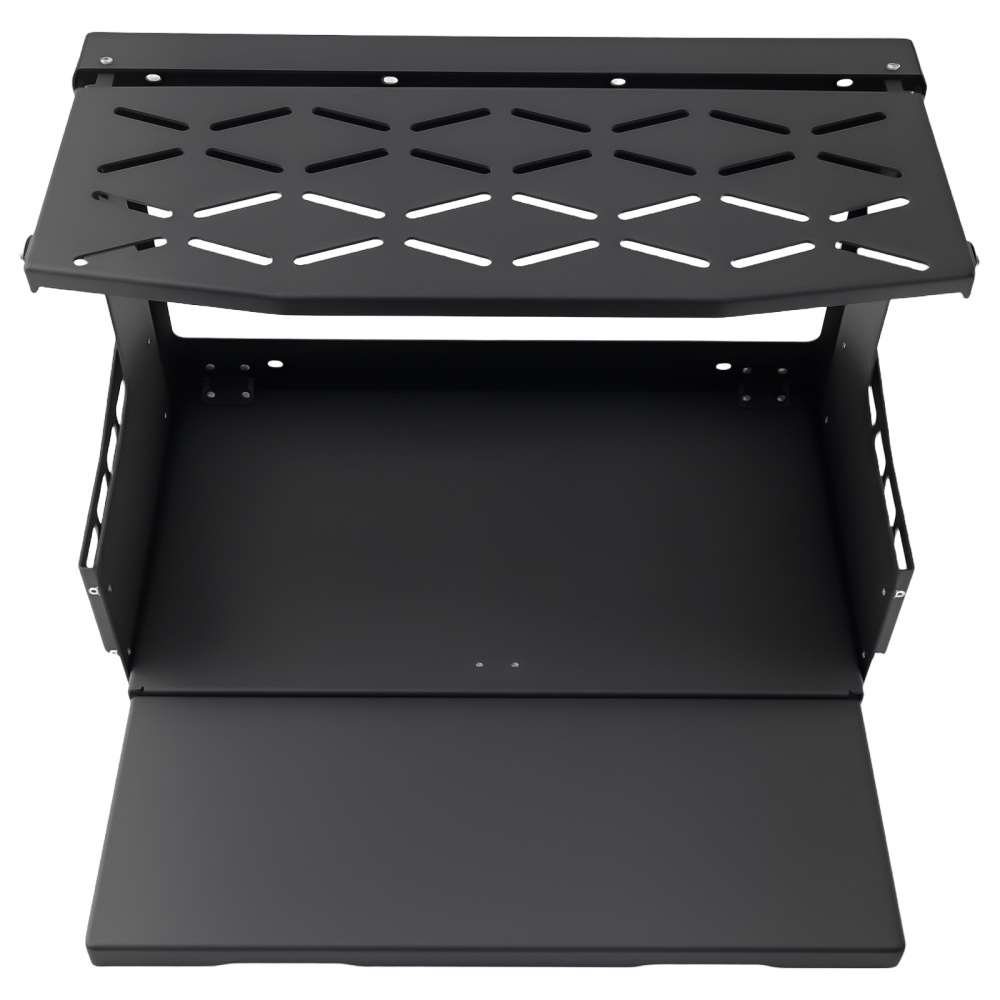 Camping Folding Tailgate compatible for Ford Bronco 2021-2025 Table Rear Panel Black Rack