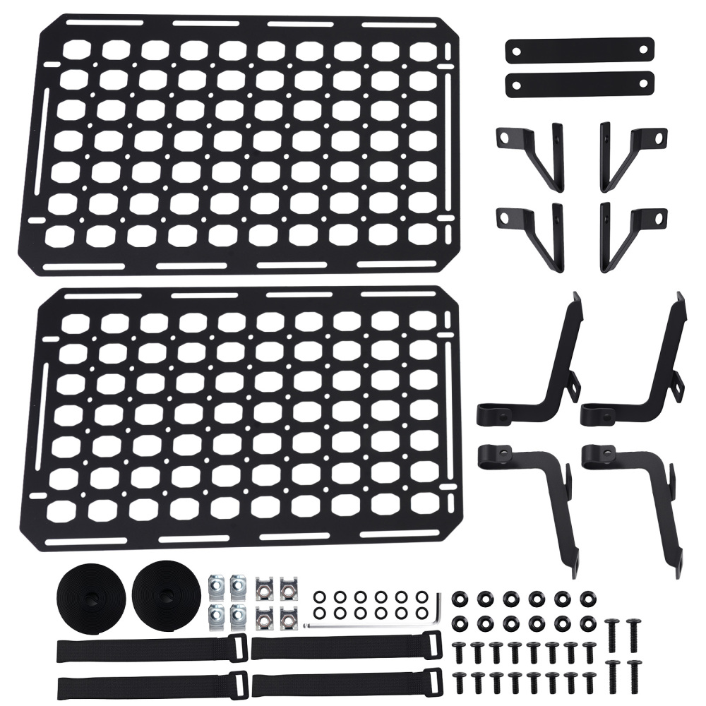 Bed Cargo Rack compatible for Ford Ranger 2019-2024 Storage Panel Steel Black 2PC