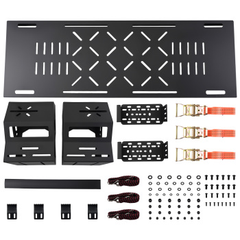 Heavy Duty Spare Tire Carrier compatible for Jeep Wrangler 1976-2025 Black Steel 80lb