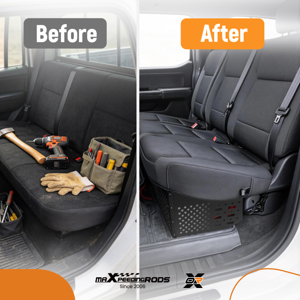 Molle Rack Under compatible for Seat Compatible for Ford F150 2015-2025 F250 F350 2017-2025 SuperCrew