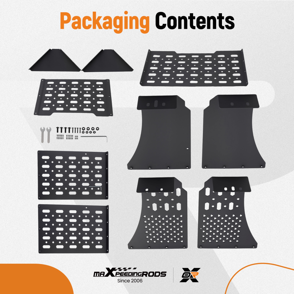 Molle Rack Under compatible for Seat Compatible for Ford F150 2015-2025 F250 F350 2017-2025 SuperCrew