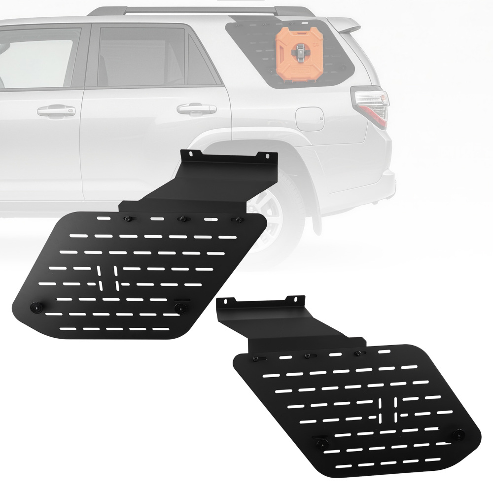 MOLLE Rack Panel Roof compatible for Toyota 4Runner 2012-2024 Steel Black Pair