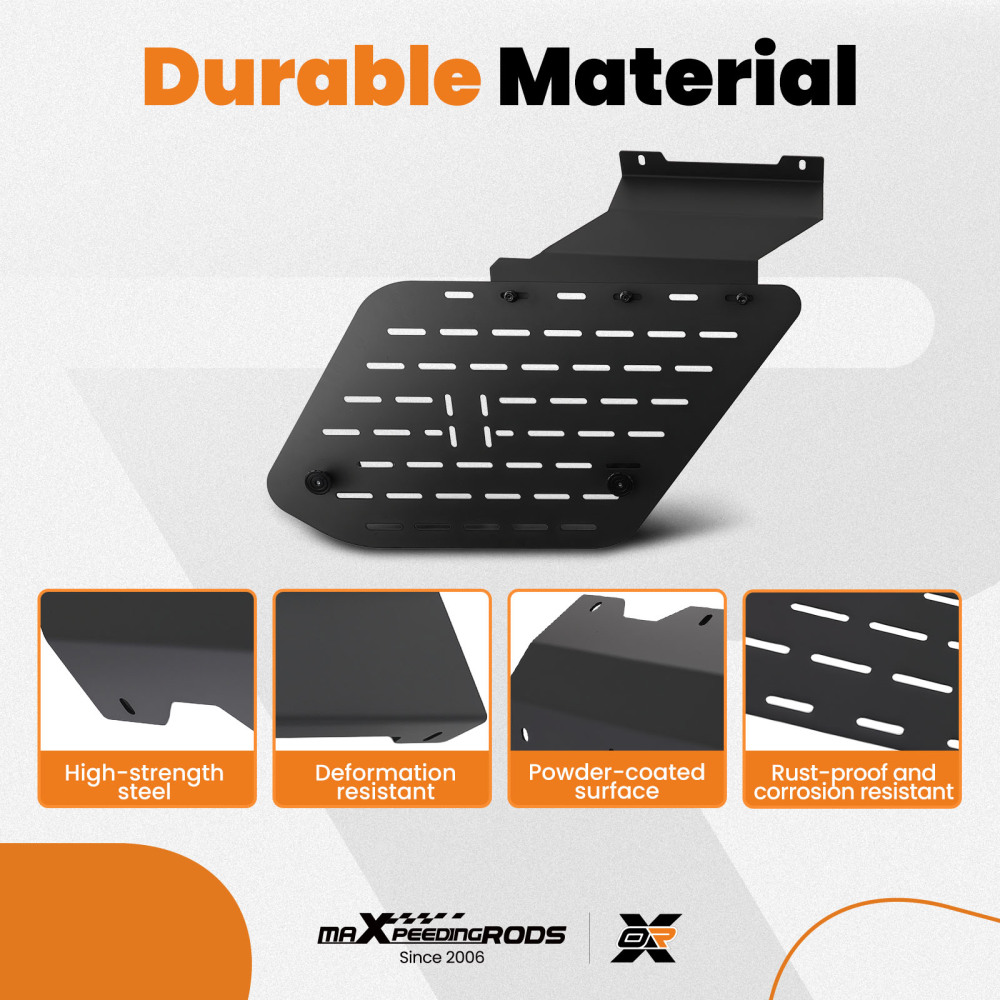 MOLLE Rack Panel Roof compatible for Toyota 4Runner 2012-2024 Steel Black Pair