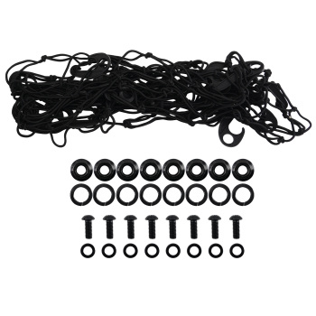 Black Cargo Basket compatible for Ford Bronco 2021-2025 350lbs Steel w/Cargo Net