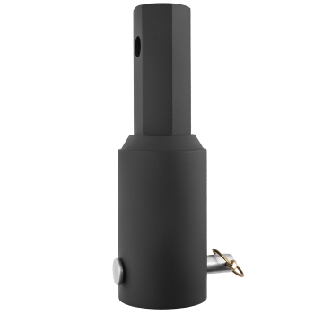 2 inch Auger Adapter Female Round to Hex compatible for Mini Skid Steer Post Hole