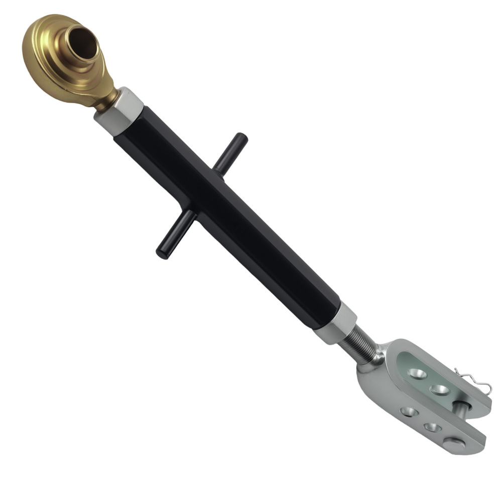Adjustable Link for Category 1 Compact Tractor 15-40HP Steel Black w/ Pin