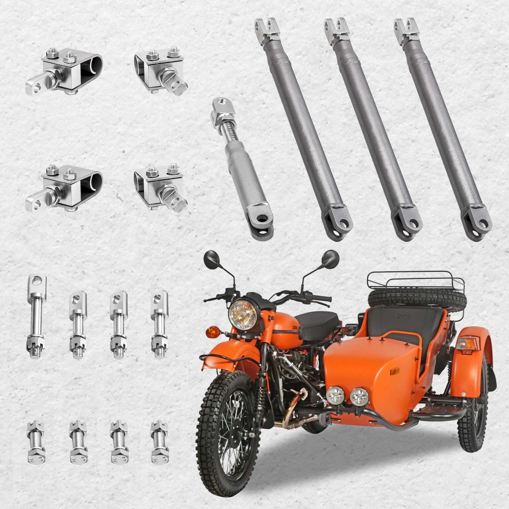 Sidecar Installation Kit compatible for Honda Yamaha 4 U-Clamp frame mount