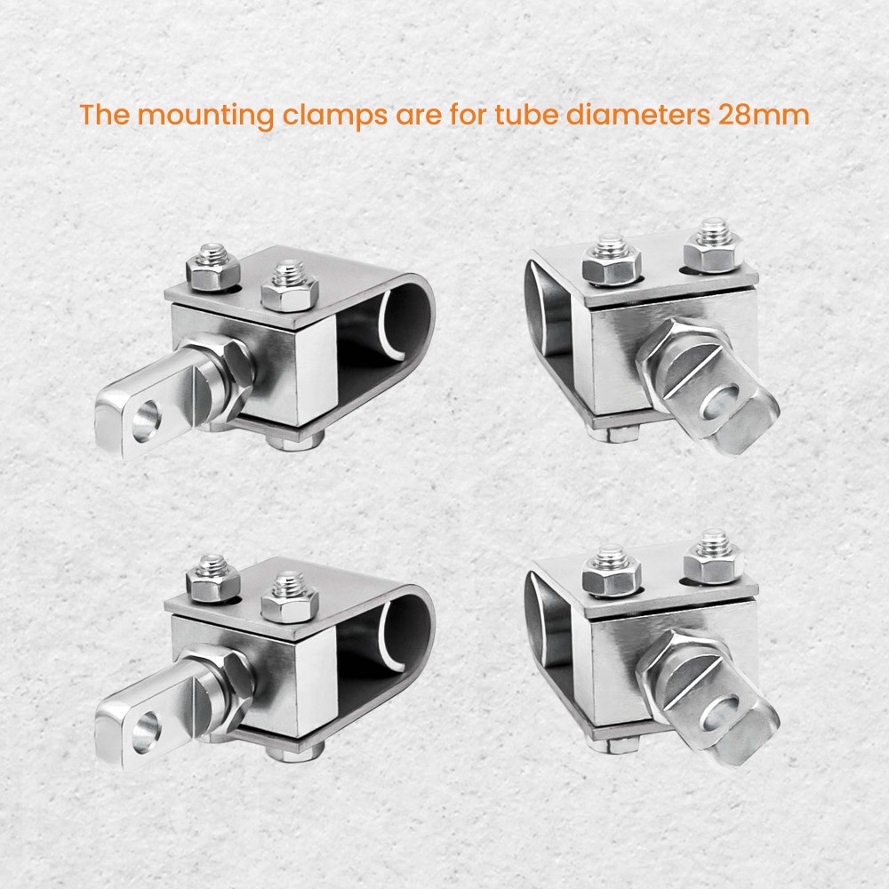 Sidecar Installation Kit compatible for Honda Yamaha 4 U-Clamp frame mount