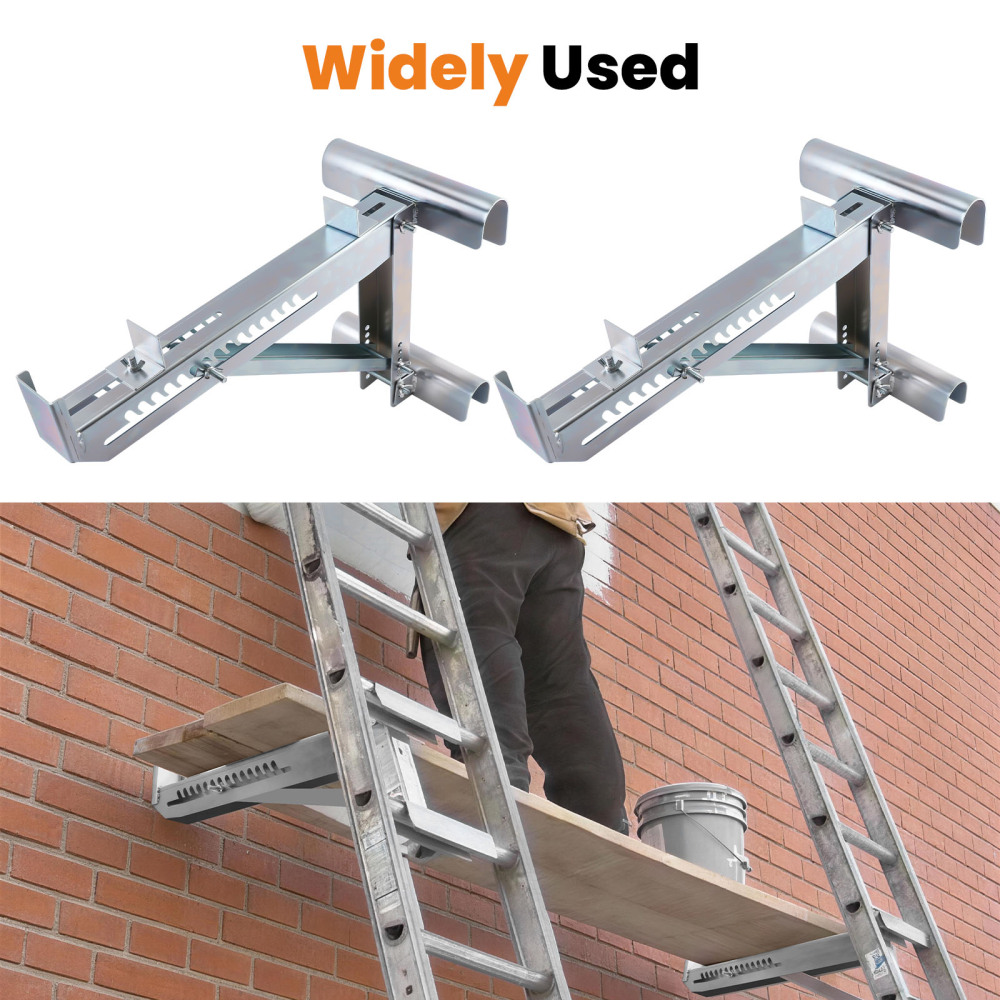 2pc Ladder Bracket Platform 20in 440lbs Load Capacity Painting Siding Repair