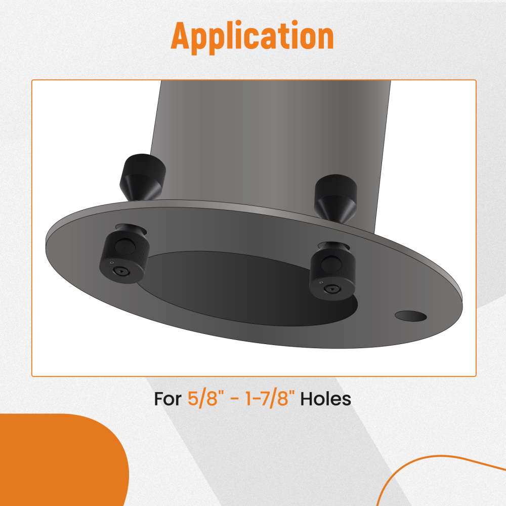 2x Push-Button Carbon Steel Flange Line Up Pins for 5/8 - 1-7/8 Holes