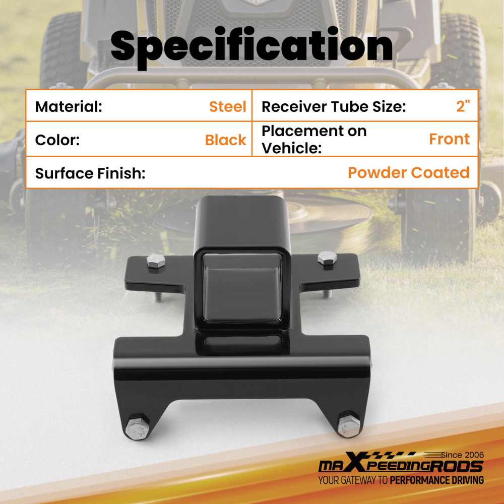2 Front Hitch for Bad Boy Mower ZT Elite/Maverick w/Front Bumper 2021+