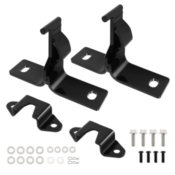 Rear compatible for Seat Mounting BracketsBolts Fold compatible for Jeep Wrangler YJ CJ 1976-1995 Steel