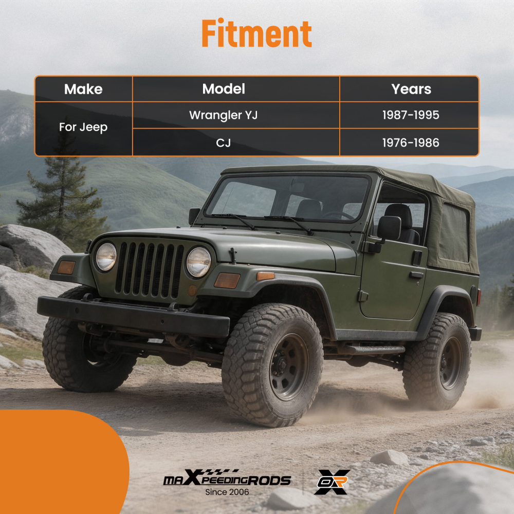 Rear compatible for Seat Mounting BracketsBolts Fold compatible for Jeep Wrangler YJ CJ 1976-1995 Steel
