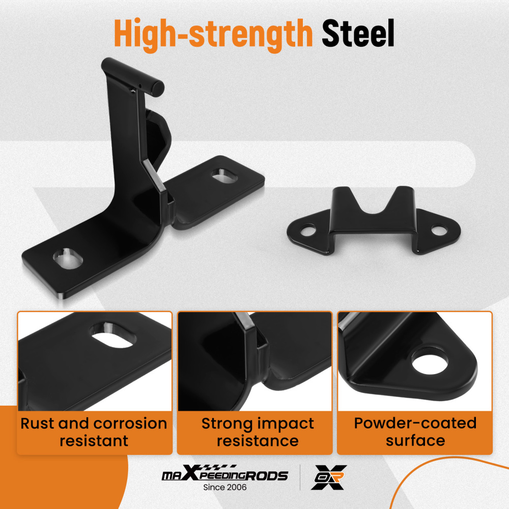 Rear compatible for Seat Mounting BracketsBolts Fold compatible for Jeep Wrangler YJ CJ 1976-1995 Steel