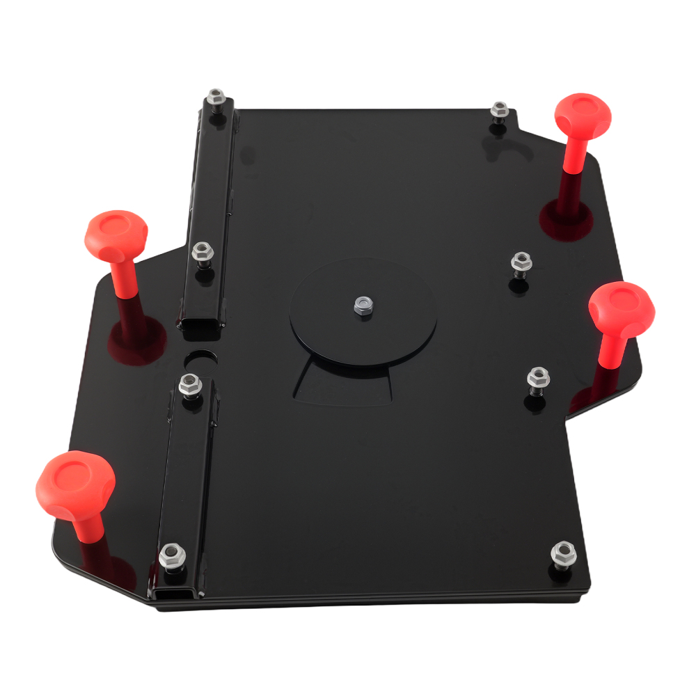 180 Degree Double Swivel compatible for Seat Base compatible for VW Transporter T5 T6 Passenger SIde Black