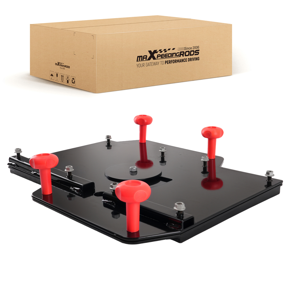 180 Degree Double Swivel compatible for Seat Base compatible for VW Transporter T5 T6 Passenger SIde Black