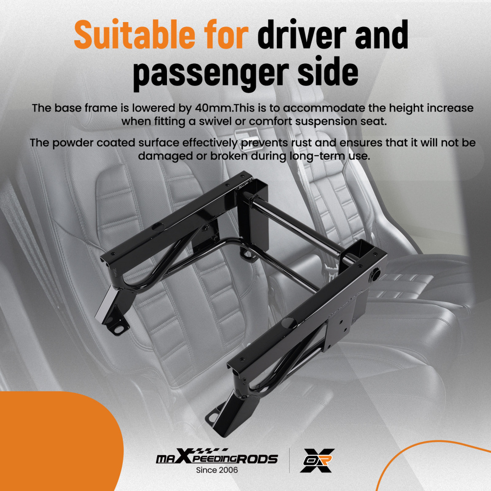 40mm Lower compatible for Seat Base Frame compatible for Fiat Ducato compatible for Citroen Relay compatible for Peugeot Boxer Steel