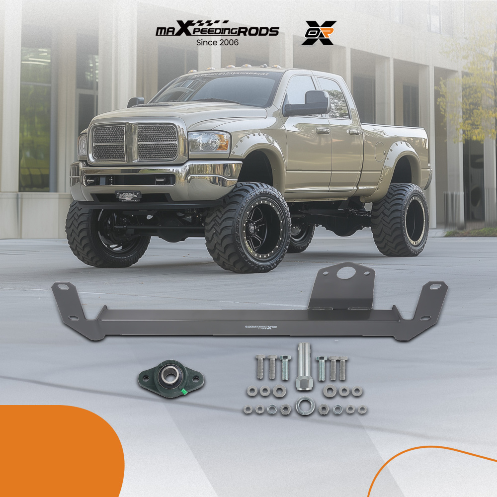 Steering Gear Box Stabilizer Bar Brace compatible for Dodge RAM 2500 compatible for RAM 3500 03-08 4WD 4X4
