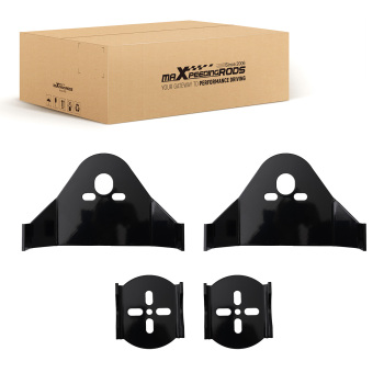 4PCS Black Rear Bag Mounting Axle Brackets for Pickup Trucks Rat Rods 380mm