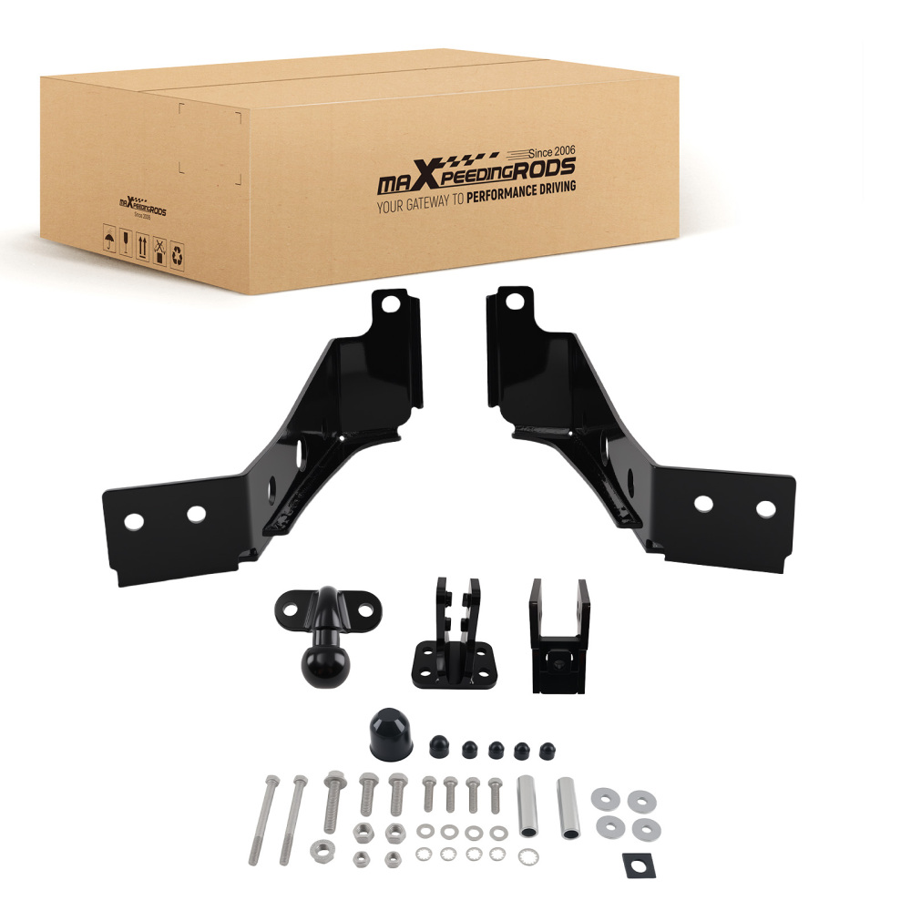 Black Towbar Hitch Receiver Mount compatible for Land Rover Discovery 3 4 2005-2017 Steel