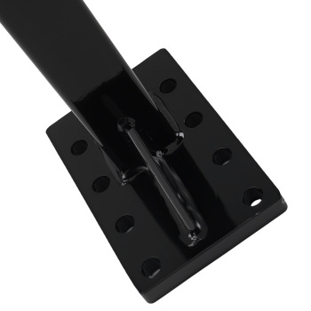 20000 lbs 3-Position Pintle Hitch Mount Bracket for 2 Receiver Steel Black