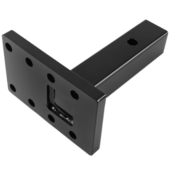 20000 lbs 3-Position Pintle Hitch Mount Bracket for 2 Receiver Steel Black