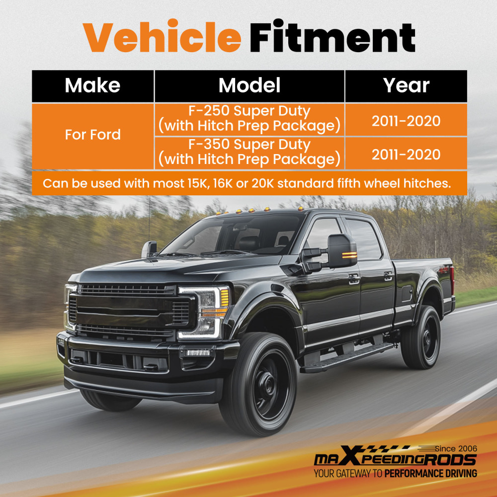 Wheel Hitch Adapter compatible for Ford F-250 F-350 Super Duty 2011-2020 20K Tow 5000lb Pin