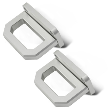 Aluminum D-Ring compatible for Ram 2500/3500 2003-2018 Front Tow Shackle Mount Silver