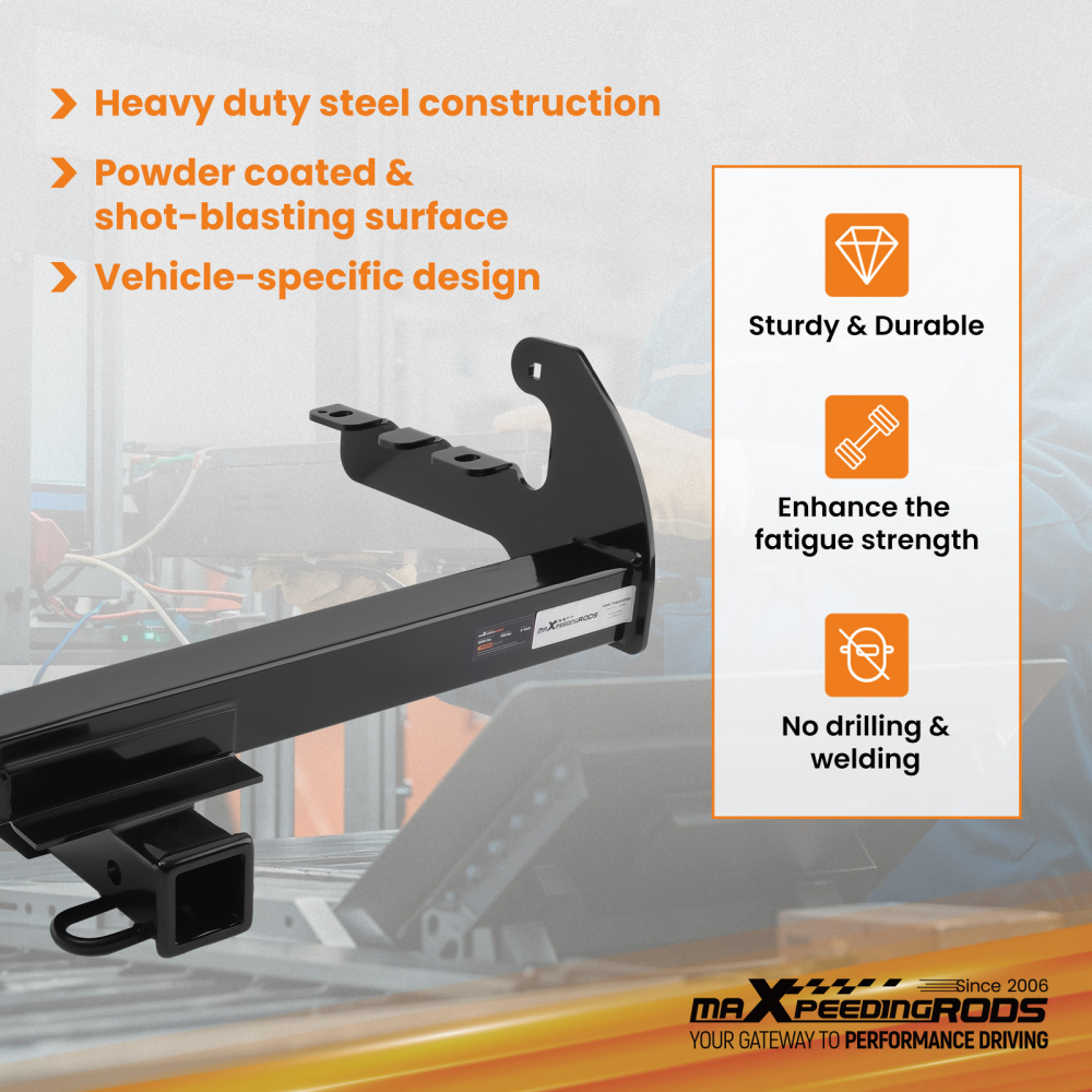 2in Rear Trailer Hitch compatible for Dodge Dakota 1987-2004 Class 3 Receiver 5000lbs