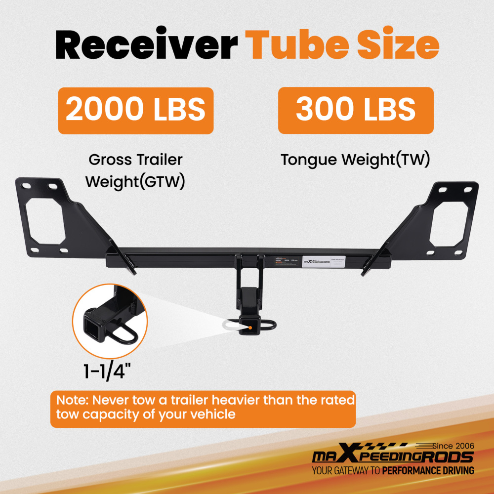 1.25 Class 2 Hitch Receiver compatible for Honda Civic 2025-2026 Hatchback Rear Mount