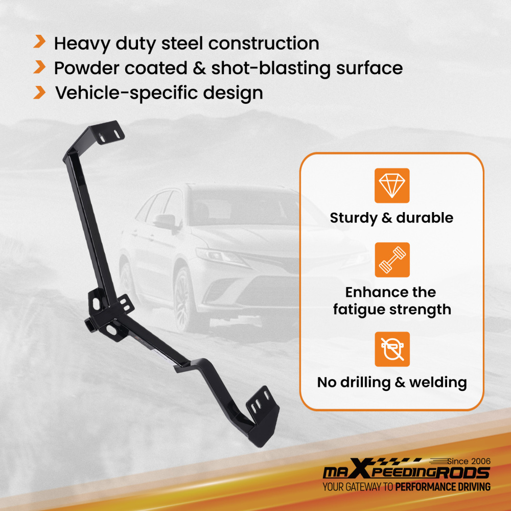 1.25 Class 2 Hitch Receiver compatible for Honda Civic 2006-2015 Rear Carbon Steel