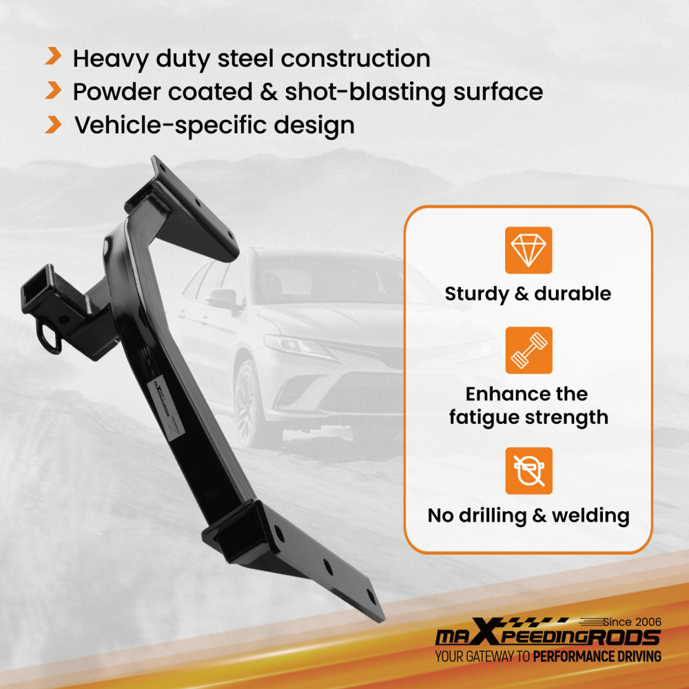 2 Inch Hitch Receiver compatible for Honda Passport 2019-2025 Class 3 Powder Coat 750lbs