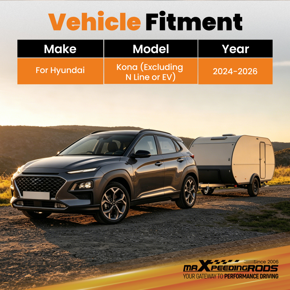2 Class 2 Rear Hitch Receiver compatible for Hyundai Kona 2024-2026 Steel Mount