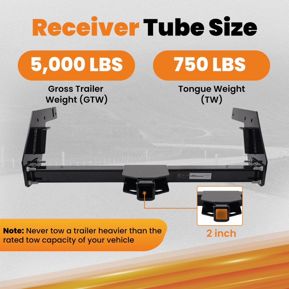 2 Class 3 Hitch compatible for Toyota Pickup 1984-1995 5000lbs GTW Rear Receiver