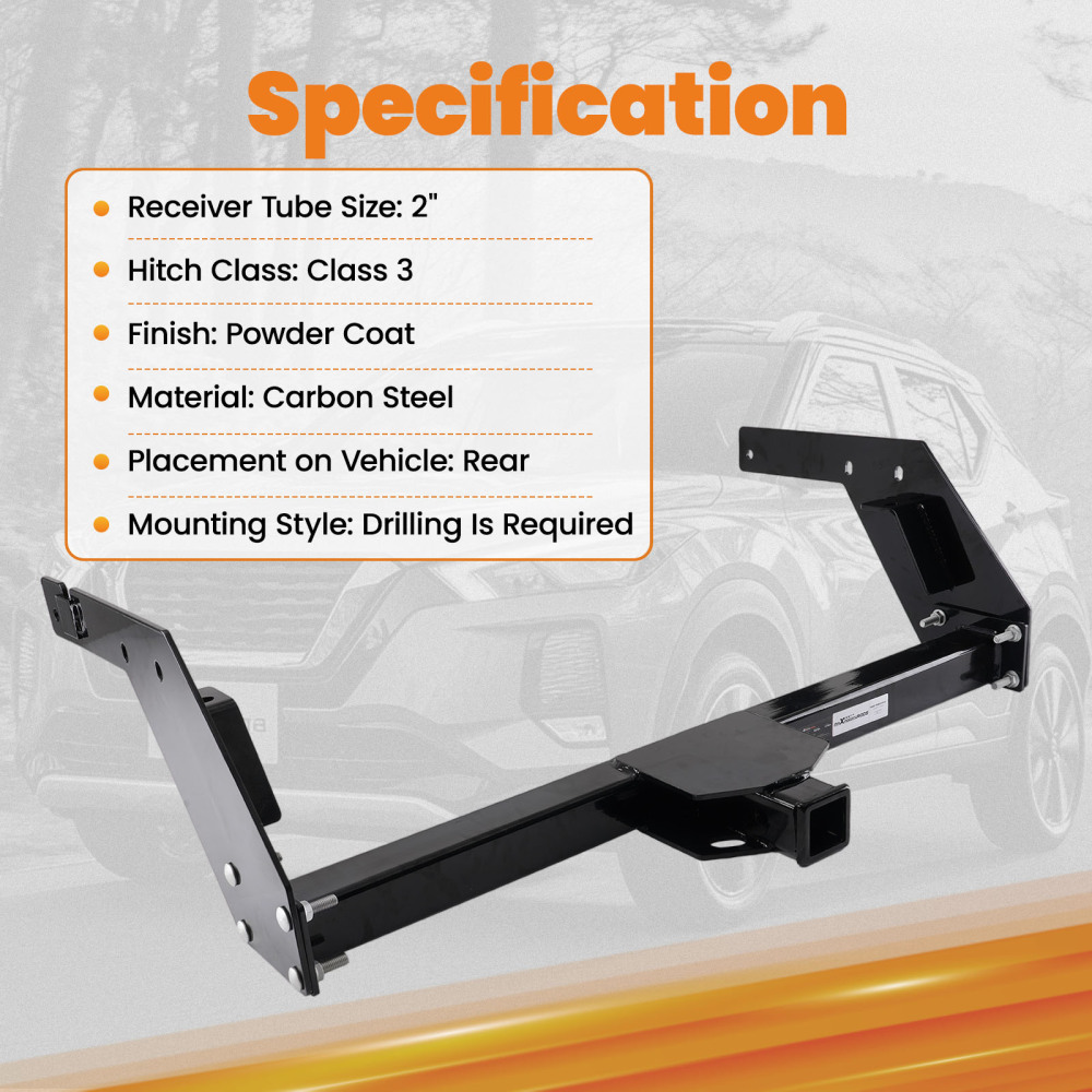 2 Class 3 Hitch compatible for Toyota Pickup 1984-1995 5000lbs GTW Rear Receiver