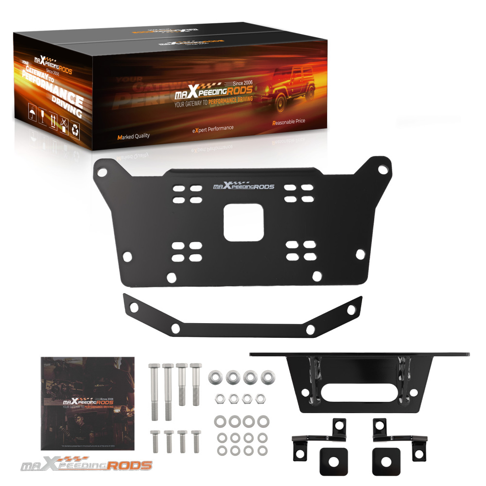 Bolt-on Winch Mount compatible for Honda Talon 1000RS/XS 2023 Black Powder Coated