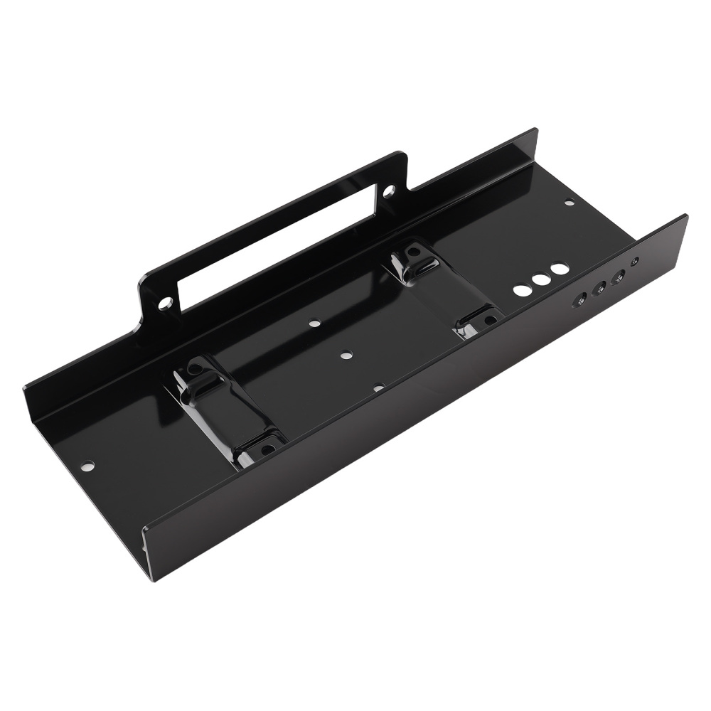 Heavy Duty Winch Bracket for SUV Truck ATV UTV 10x4.5 Steel Black Mount