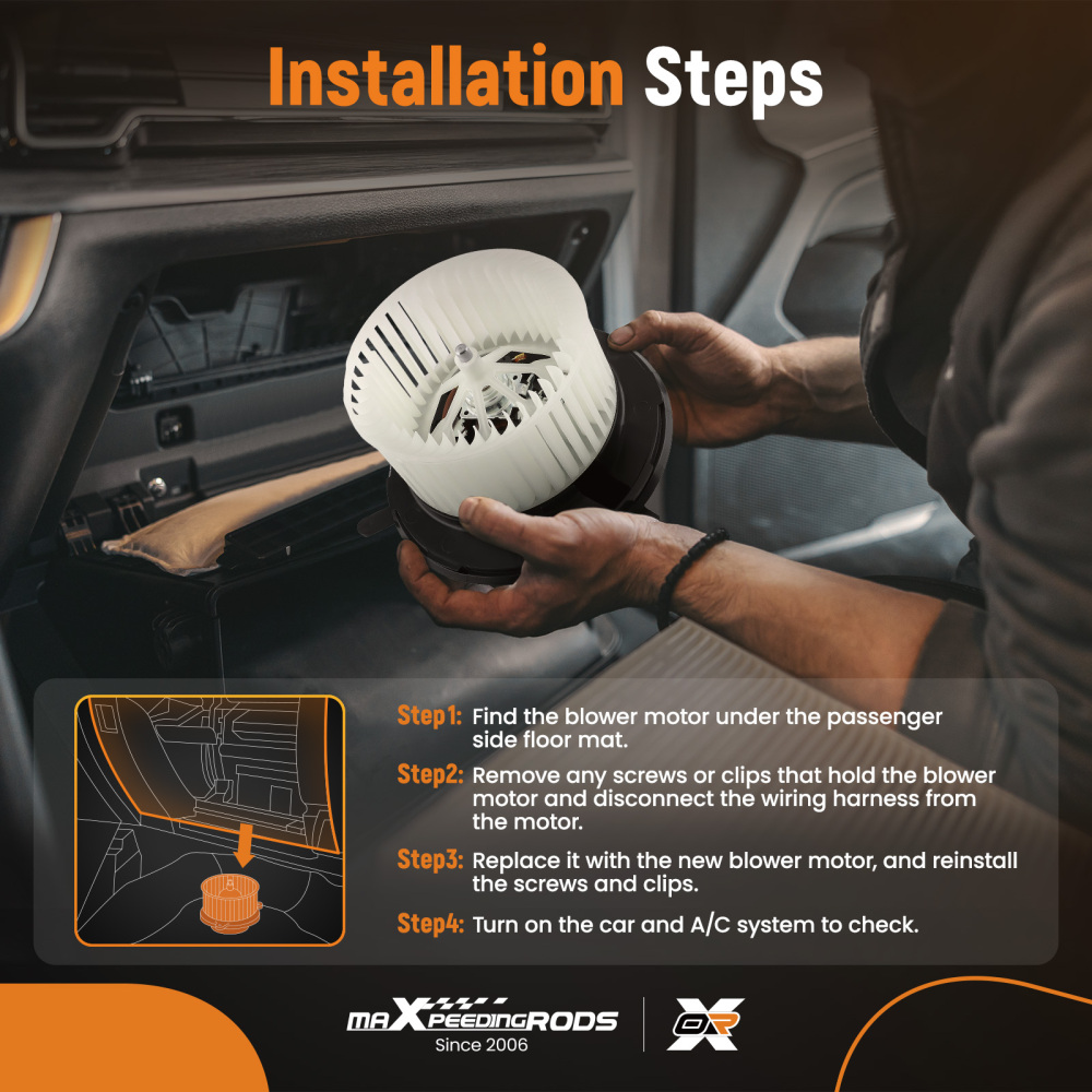 A/C Blower Motor Fan compatible for Audi A3 compatible for VW Jetta/GTI/Passat/Tiguan ‎1K1-819-01