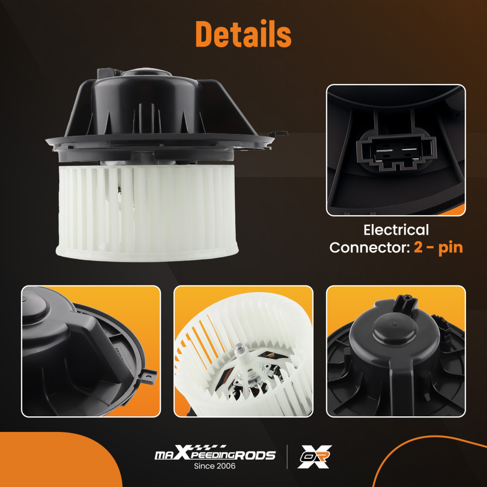 A/C Blower Motor Fan compatible for Audi A3 compatible for VW Jetta/GTI/Passat/Tiguan ‎1K1-819-01