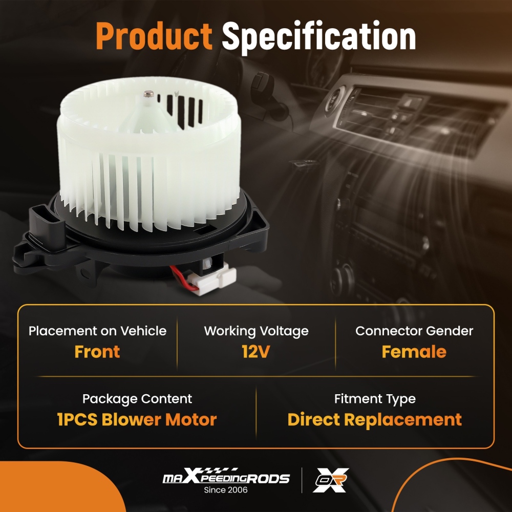 Heater A/C Blower Motor w/ Fan compatible for Toyota Tacoma Pickup Truck 2005-2015 700188